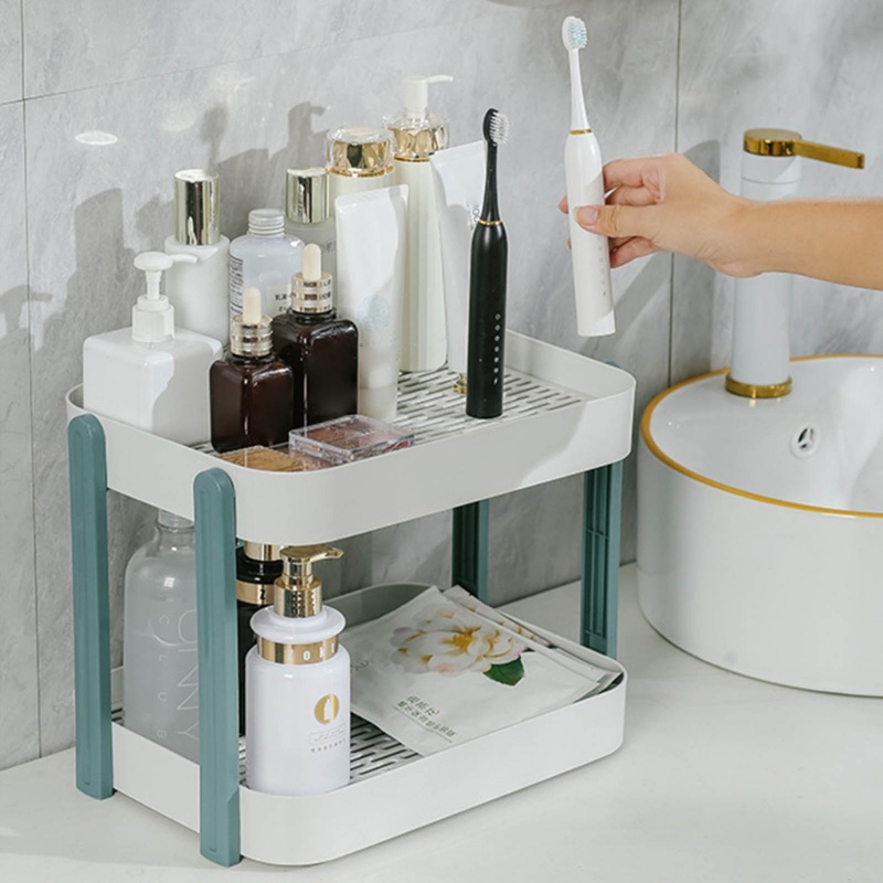 Giá Đỡ Đựng Mút Rửa Trái Cây Hai Tầng Ráo Nước Siêu Tiện Lợi Dành Cho