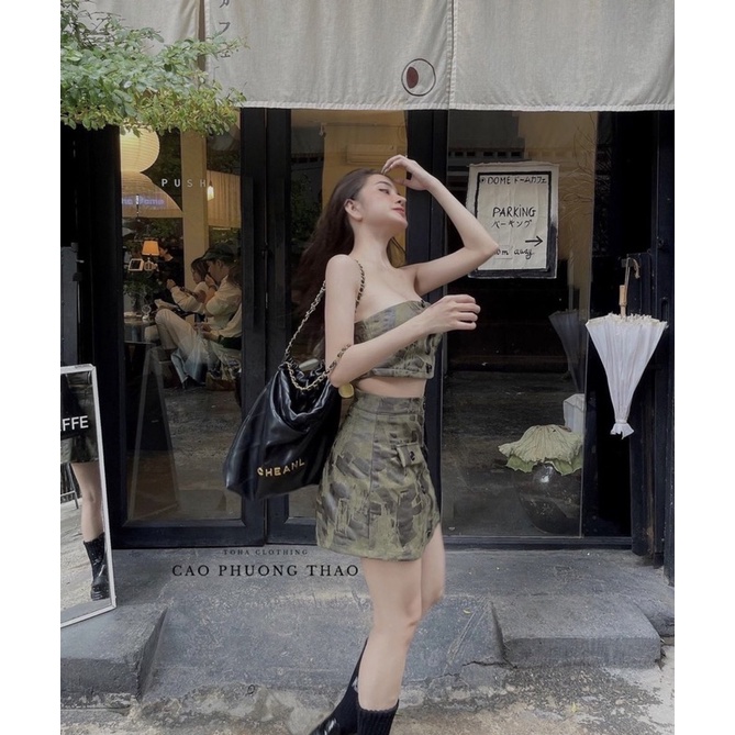 SET ÁO ỐNG PHỐI CHÂN VÁY LÍNH