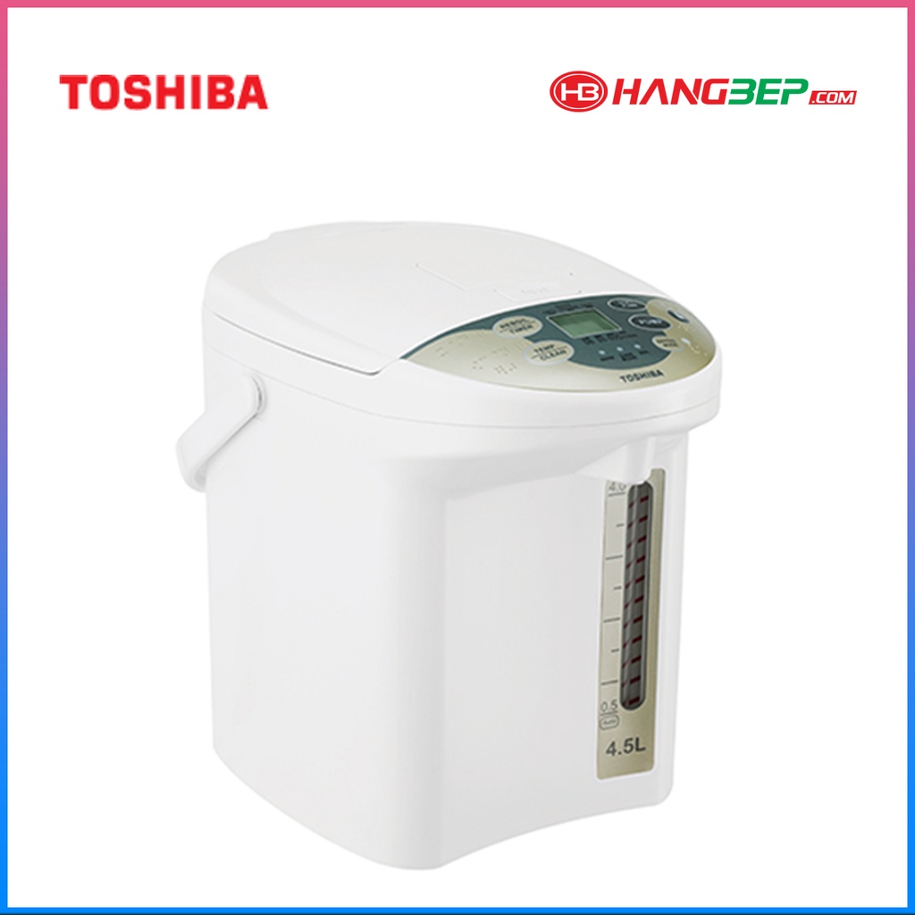 Bình thủy điện Toshiba PLK-45SF(WT)VN 4.5 lít, hàng chính hãng bảo hành 12 tháng