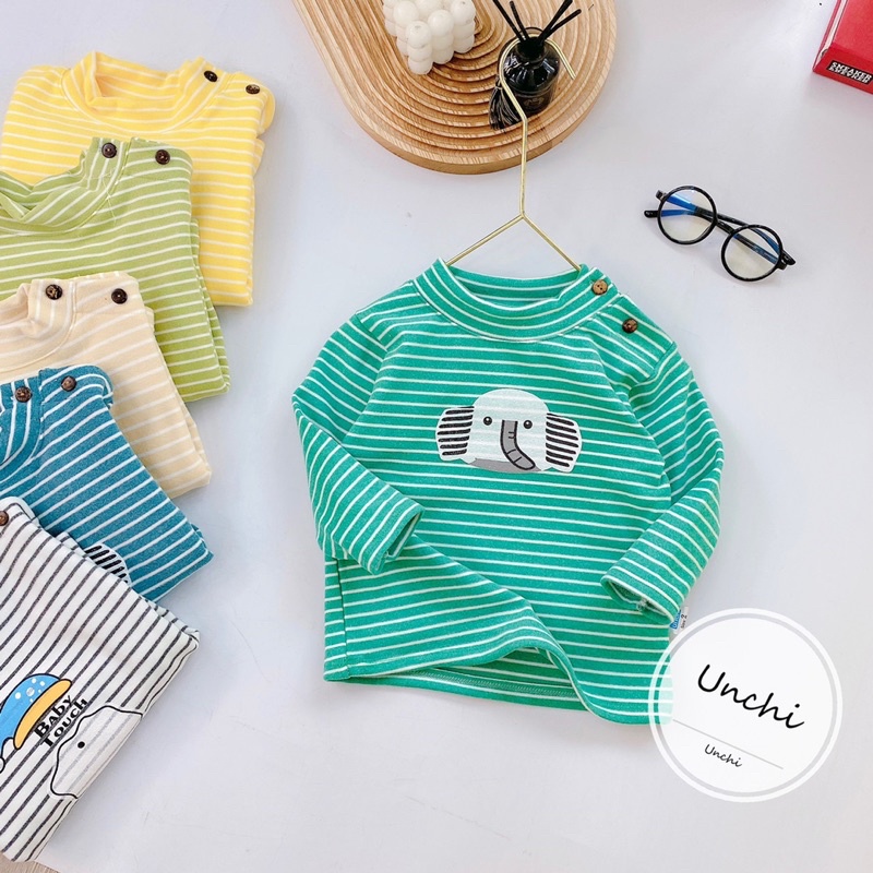 Áo cao cổ dài tay thu đông chất liệu mềm mại siêu ấm áp cho bé