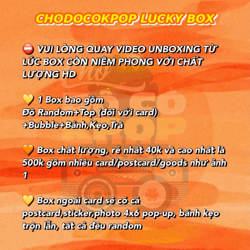 BLACKPINK, TWICE, aespa, ive, NMIXX Hộp May Mắn 100% Trúng Card chính hãng