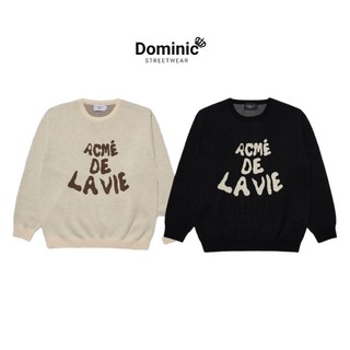 Áo len - acmé de la vie - sweater adlv front full logo knit
