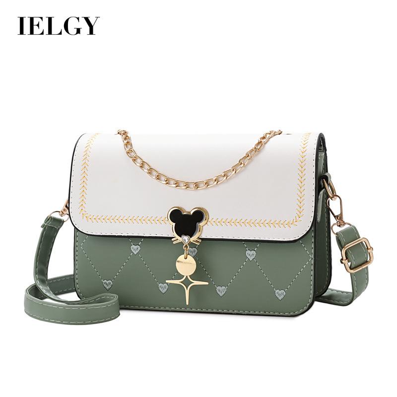 Ielgy Túi Đeo Chéo Hình Vuông Nhỏ Màu Sắc Tươi Tắn Hợp Thời Trang Cho Nữ