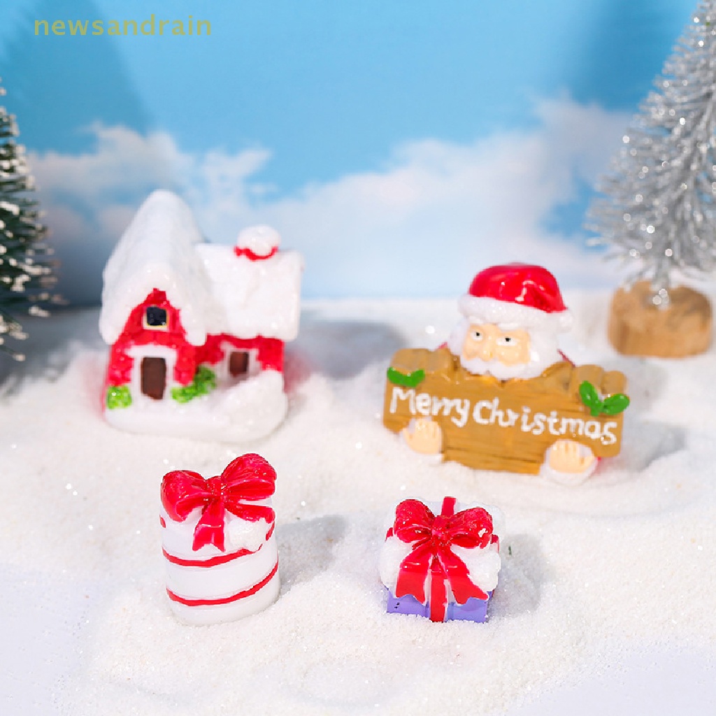 Mô Hình Cây Thông Giáng Sinh Mini Bằng Nhựa Resin Trang Trí Tiểu Cảnh