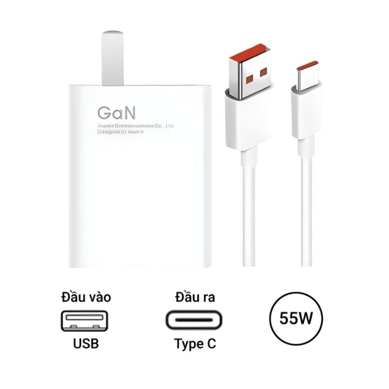 Bô Sạc Xiaomi 33W,55W,67W Chính Hãng Sạc Nhanh | Fullbox | Cổng USB | Dùng Cho IP, Xiaomi, Samsung - Bảo Hành 6 tháng
