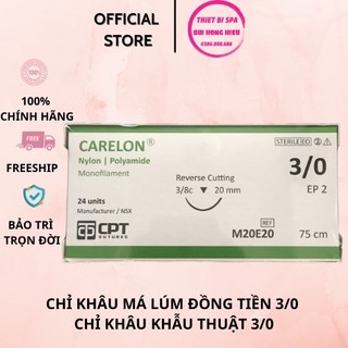 Chỉ Khâu Má Lúm Đồng Tiền 3/0 - Chỉ Khâu Khẫu Thuật 3/0