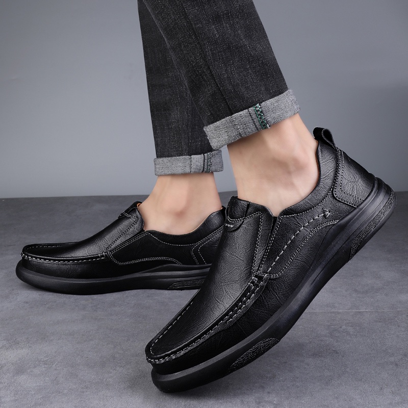 Giày Lười Chất Liệu Da Thời Trang Cho Nam