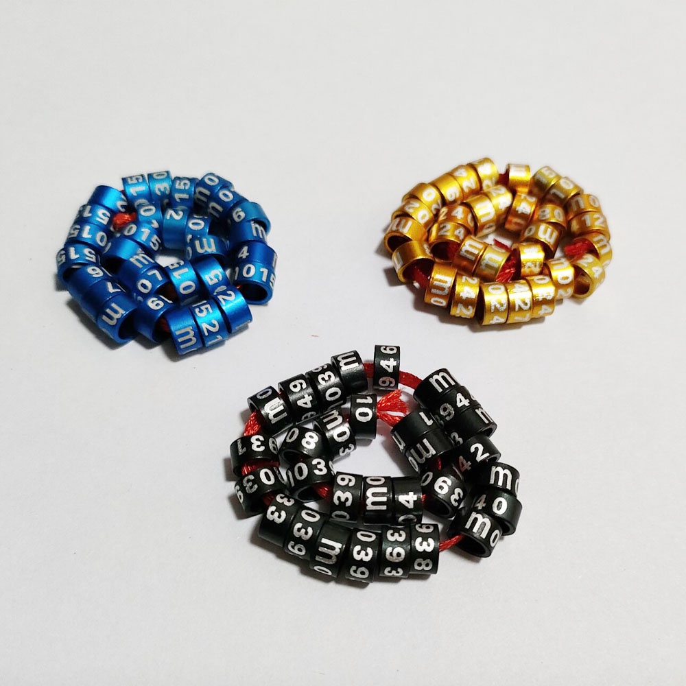 Set 30 / 10 Vòng Đeo Chân Huấn Luyện Chim Cảnh 5mm
