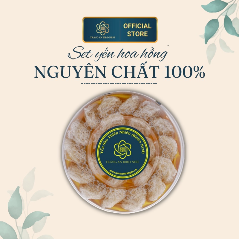Yến sào hoa hồng cao cấp Tràng An hộp 100gram, quà tặng sức khỏe cho mọi người