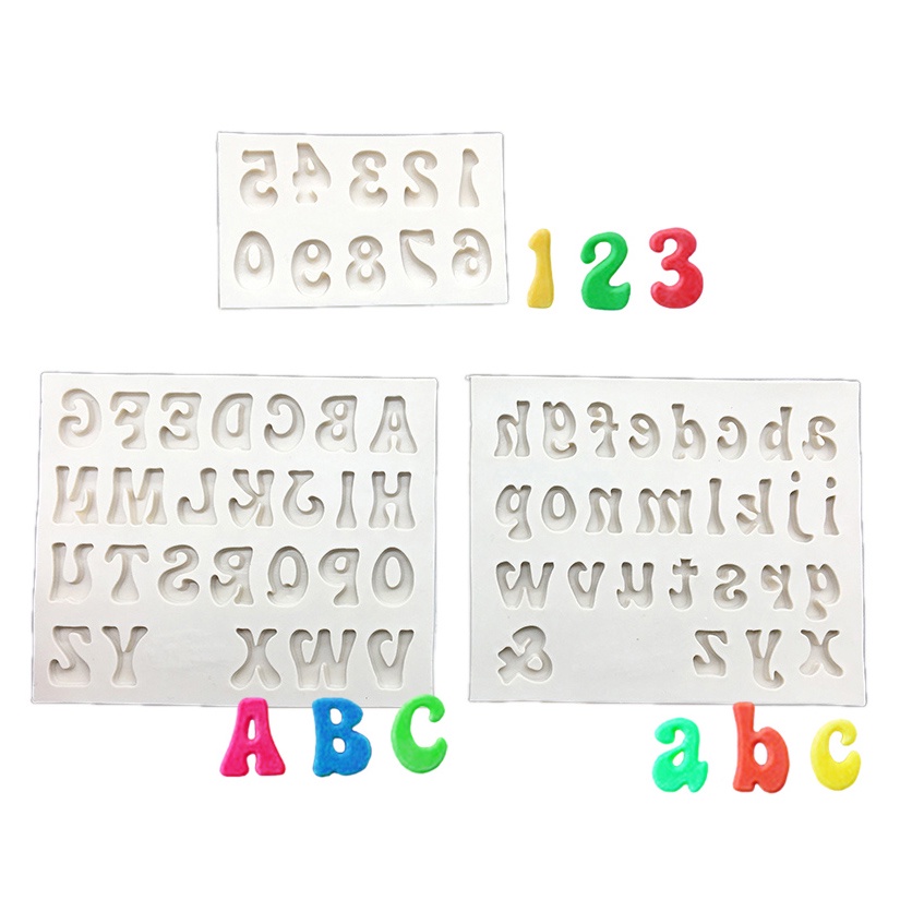 Khuôn Silicone Làm Bánh Hình Chữ Cái & Chữ Số