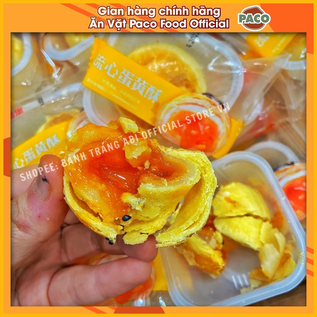 BÁNH PÍA NƯỚNG TRỨNG CHẢY EGG YORK ĐÀI LOAN 50G CÓ TEM PHỤ CUỐI TRANG