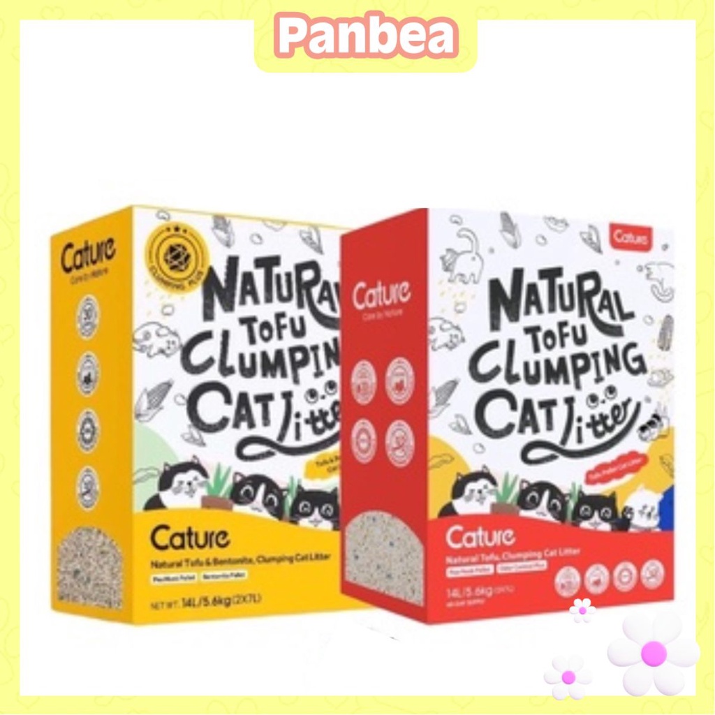 Cát đậu nành hữu cơ Tofu Cature 7L cho mèo siêu vón khử mùi 2.8kg – Panbea Petshop