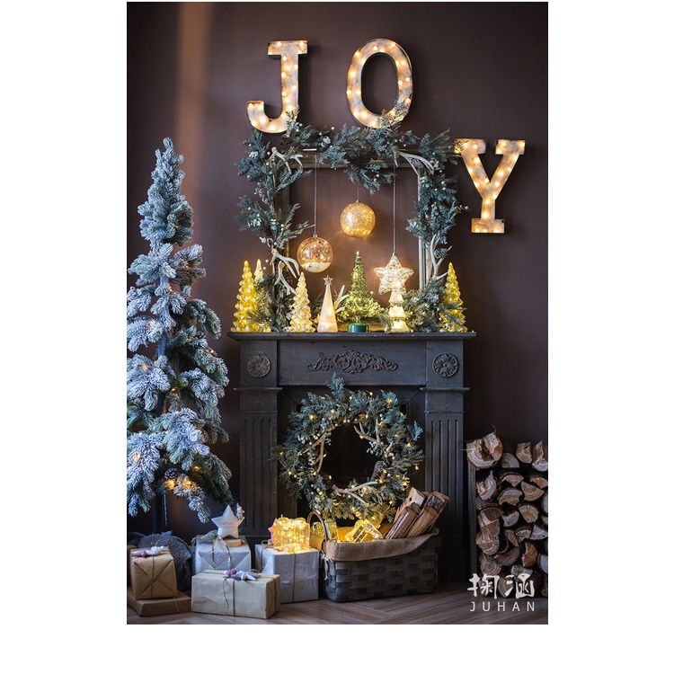 Kính Cây Thông Giáng Sinh Bằng Thủy Tinh Có Đèn Phát Sáng Để Bàn Trang Trí