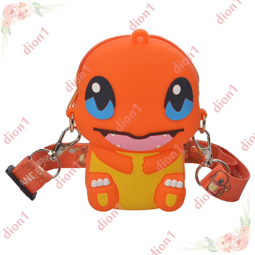 Túi Đeo Vai Đựng Tiền Xu Bằng Silicone Hình Pokemon Go Din1 Cho Trẻ Em