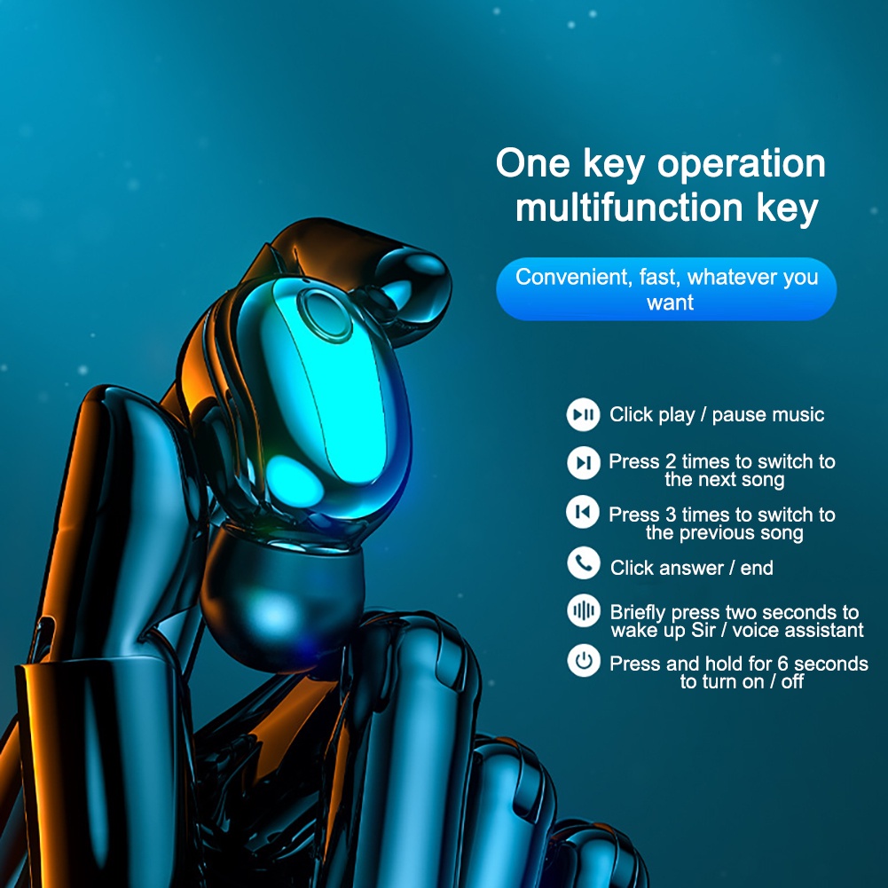 Tai nghe âm nhạc Tai nghe Tws 50mAh Tai nghe âm nhạc Loại nút tai Tai nghe thể thao mini trong tai Tai nghe Bluetooth không dây 50mah Tai nghe thể thao mini trong tai Tai nghe thể thao Tws