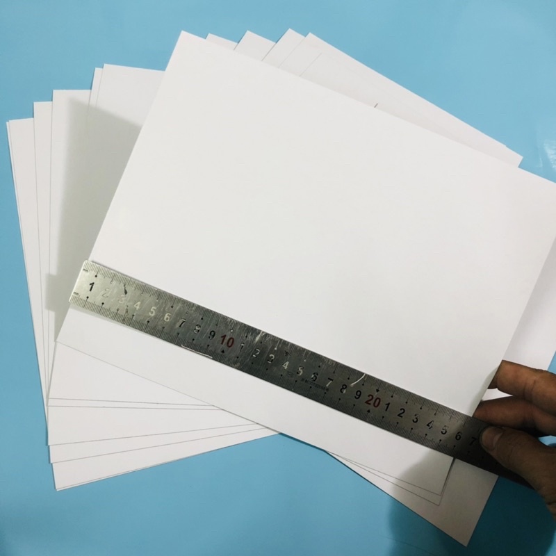 Combo 50 tờ 21x26 cm giấy duplex 400gsm ,bìa cứng , lót quần áo