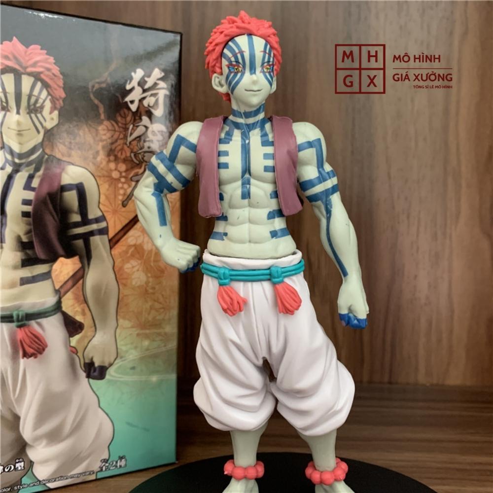 Mô hình Kimetsu No Yaiba figure Demon Slayer Thượng Tam Akaza siêu ngầu . Cao 17cm . figure thanh gươm diệt quỷ