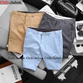 Quần short tây âu nam, quần short âu nam chất vải chéo co giản nhẹ Chely_fashion