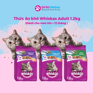 Whiskas Adult 1.2KG - Whiskas thức ăn khô cho mèo trưởng thành