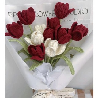 Hoa Tulip bằng len🌷