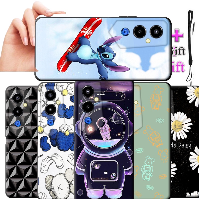 Ốp Lưng Silicone Mềm Nhiều Họa Tiết Dễ Thương Cho Tecno Pova 4 Pro LG8n