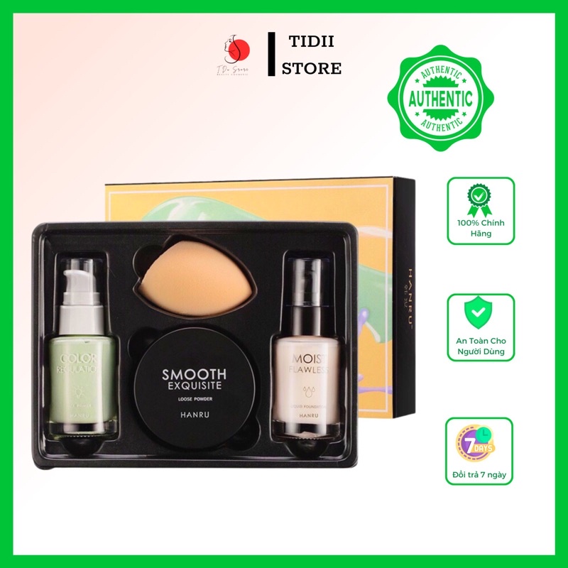 Bộ sản phẩm kem nền trang điểm MSMEESHU gồm 4 món đa năng tiện dụng