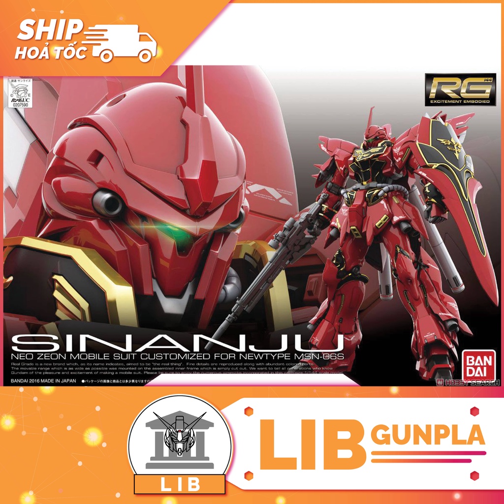 Mô hình lắp ráp Gundam RG MSN-06S Sinanju