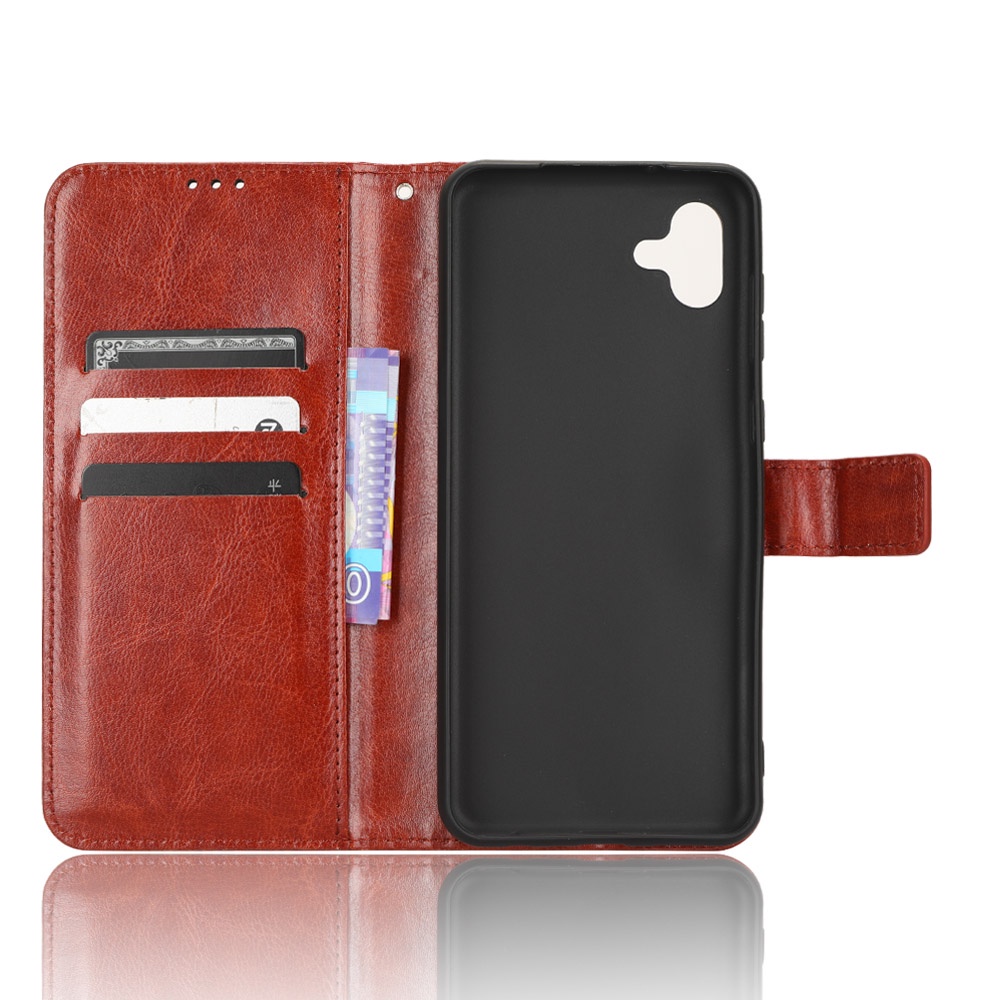 Bao Da PU Điện Thoại Nắp Lật Kèm Ngăn Đựng Thẻ Cho Samsung Galaxy A04 Galaxy A04 GalaxyA04 A04