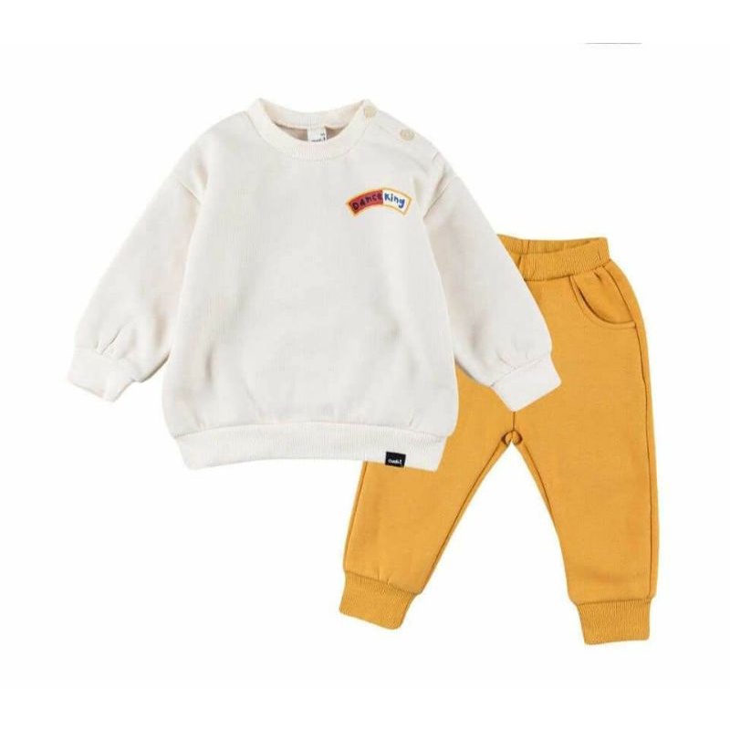 Bộ nỉ bông Cordi-i dày dặn thu đông chính hãng Hàn Quốc cho bé trai bé gái