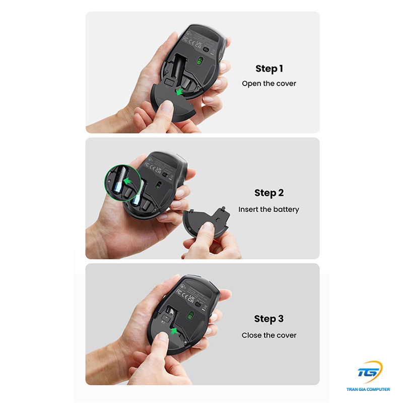 Chuột không dây 2.4G Silent Click 4000 DPI cao cấp Ugreen 90545