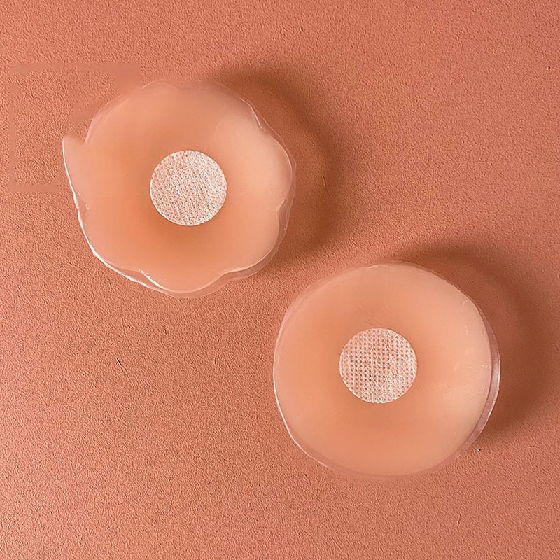 Miếng Dán Ngực Silicone Màu Trơn Chống Trầy Xước Cho Nữ