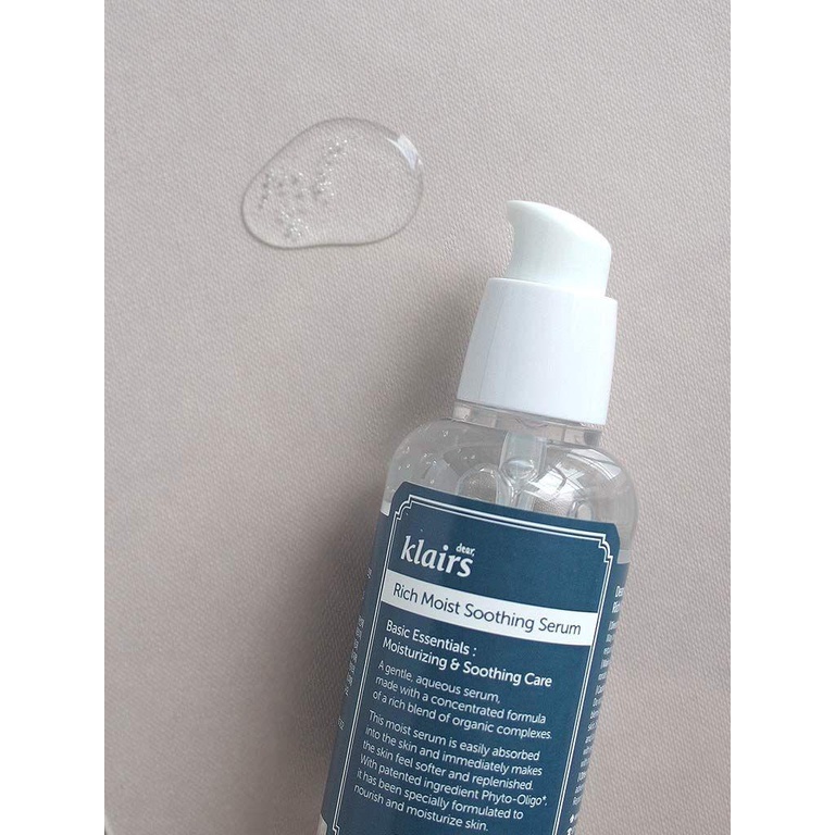 Serum tinh chất dưỡng ẩm sâu Klairs Rich Moist Soothing Serum 80ml