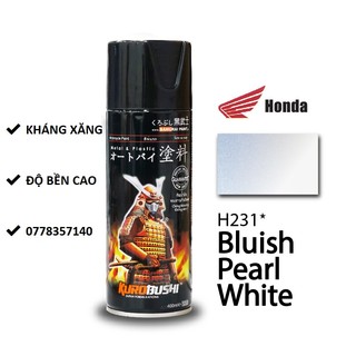 H231 sơn xịt samurai màu trắng ánh xanh
