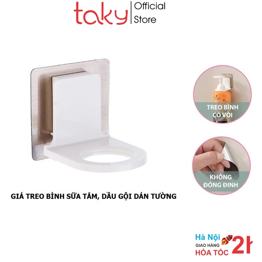 Giá Dán Tường -Taky, Treo Bình Xịt Rửa Tay, Sữa Tắm, Dầu Gội Trong Phòng Tắm, Sử Dụng Miếng Dán 3M Siêu Chắc - 4012