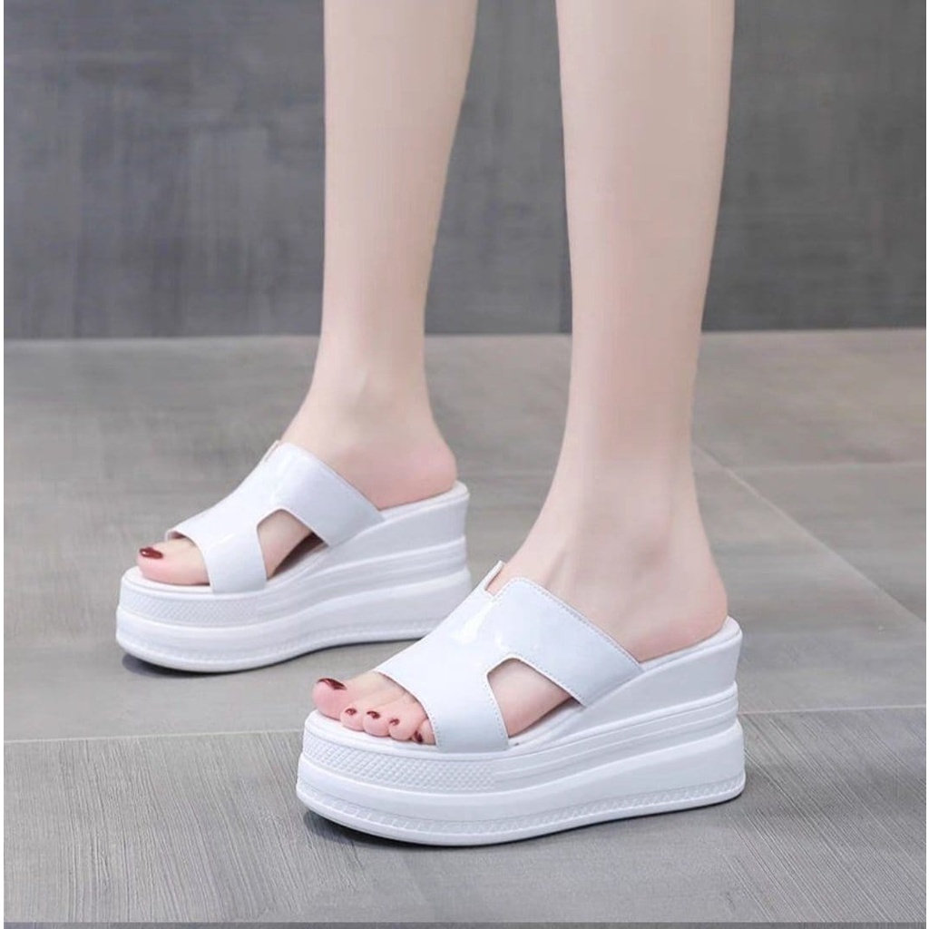 DÉP XUỒNG H DA BÓNG 9 PHÂN✨