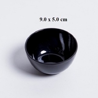 Chén nhỏ đựng chè,nước chấm nhựa Melamine màu đen CO 09