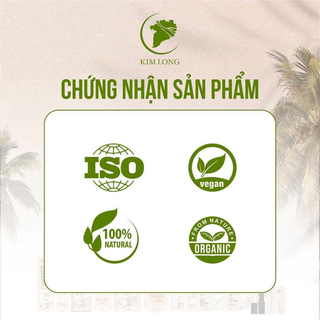 Bộ Sản Phẩm 4 Món Dưỡng Da, Dưỡng Tóc, Dưỡng Môi - Kim Long- Quà Tặng cao cấp