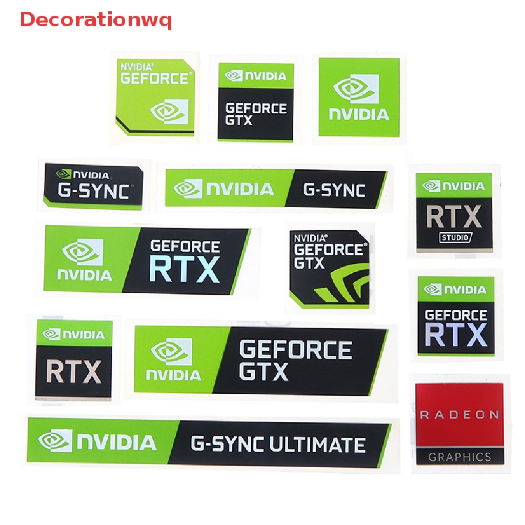 Bộ 5 Sticker NVIDIA GTX GEFORCE Dán Trang Trí Laptop Mới