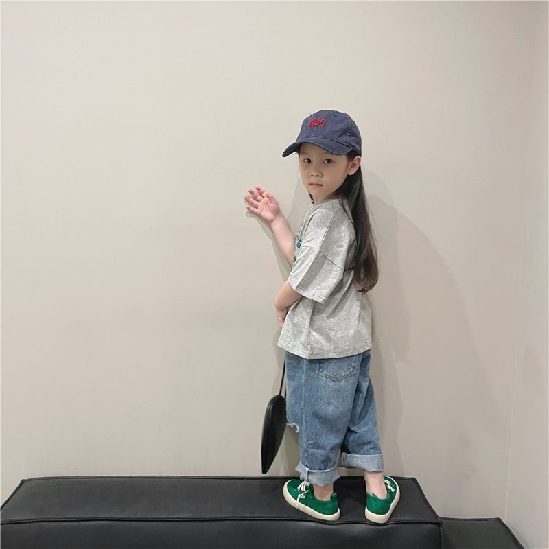 Quần Jean Rách Dáng Rộng Phong Cách Hàn Quốc Thời Trang Mùa Thu Cho Bé Trai 1015