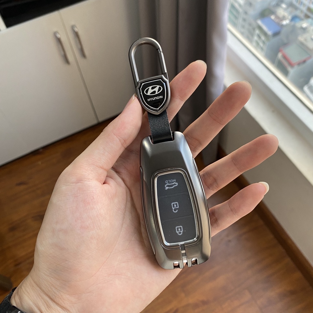 Vỏ ốp khoá xe hơi - Bọc chìa smartkey ô tô Hyundai santafe 2020, Accent 2020, Kona