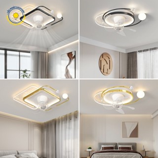Quạt Trần,Quạt Đèn Ốp 821.2 Phong Cách Hiện Đại Trang Trí Không Gian Phòng Khách Sang Trọng (Bảo Hành 10 Năm Động Cơ)