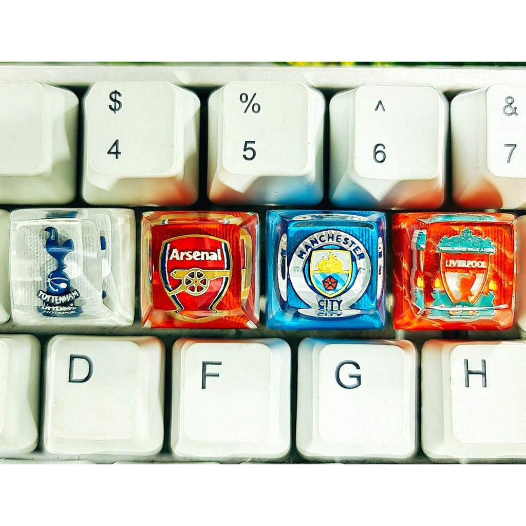 Keycap logo đội bóng dành cho bàn phím cơ, nút bàn phím logo, keycap lẻ, keycap anime