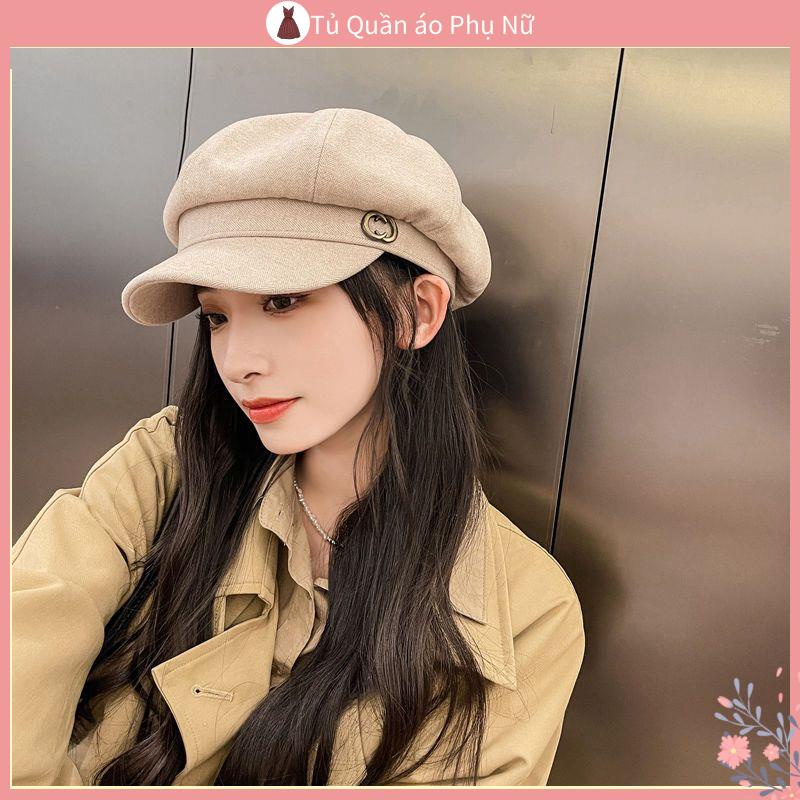 Mu Len Pha C Ch Th i Trang ins Mũ Beret Anh Quốc Cổ Điển Dễ Phối Đồ Cho Nữ Phiên Bản Họa Sĩ Anh Quốc Mùa Xuân Thu