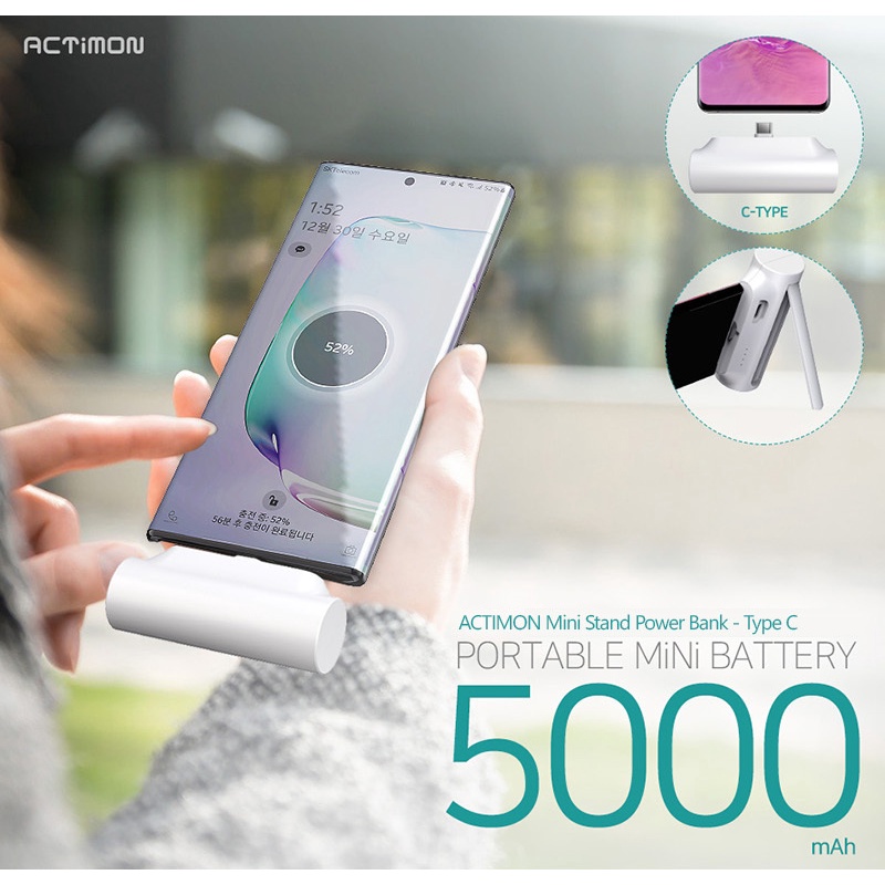 Pin dự phòng Actimon cho iphone samsung xiaomi airpod chính hãng hàn quốc