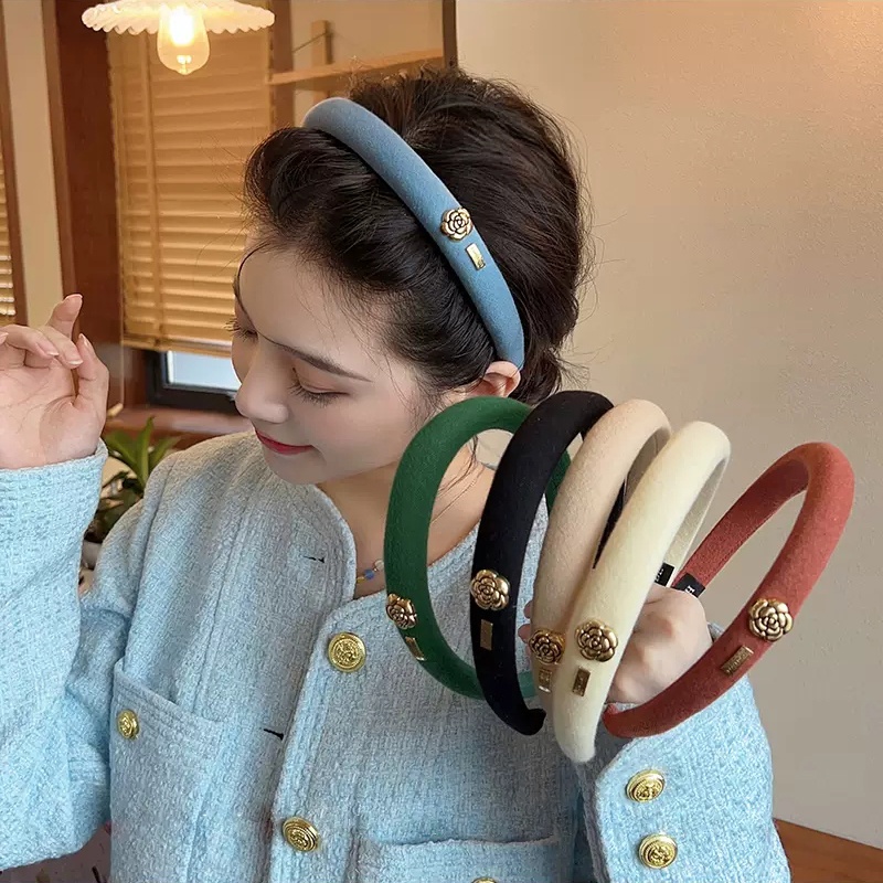 Băng Đô Cài Tóc Họa Tiết Hoa Thời Trang Hàn Quốc