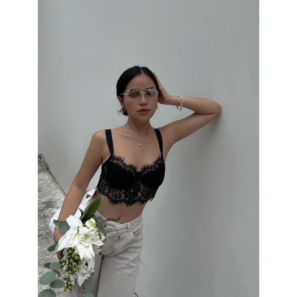 ÁO CORSET REN THIẾT KẾ CÓ MÚT , DÂY VAI LỤA CAO CẤP
