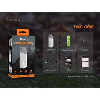 Đèn pin FENIX - ​​E-STAR 100 lumens