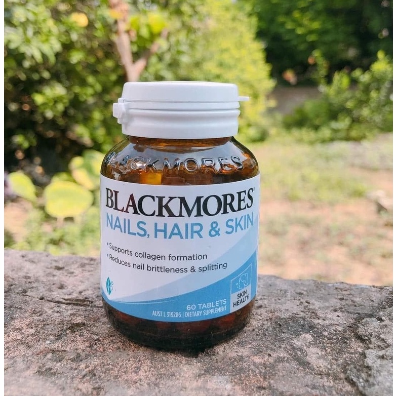 Viên Khỏe Đẹp Da Tóc Móng Blackmore Nails Hair Skin Úc 60 Viên