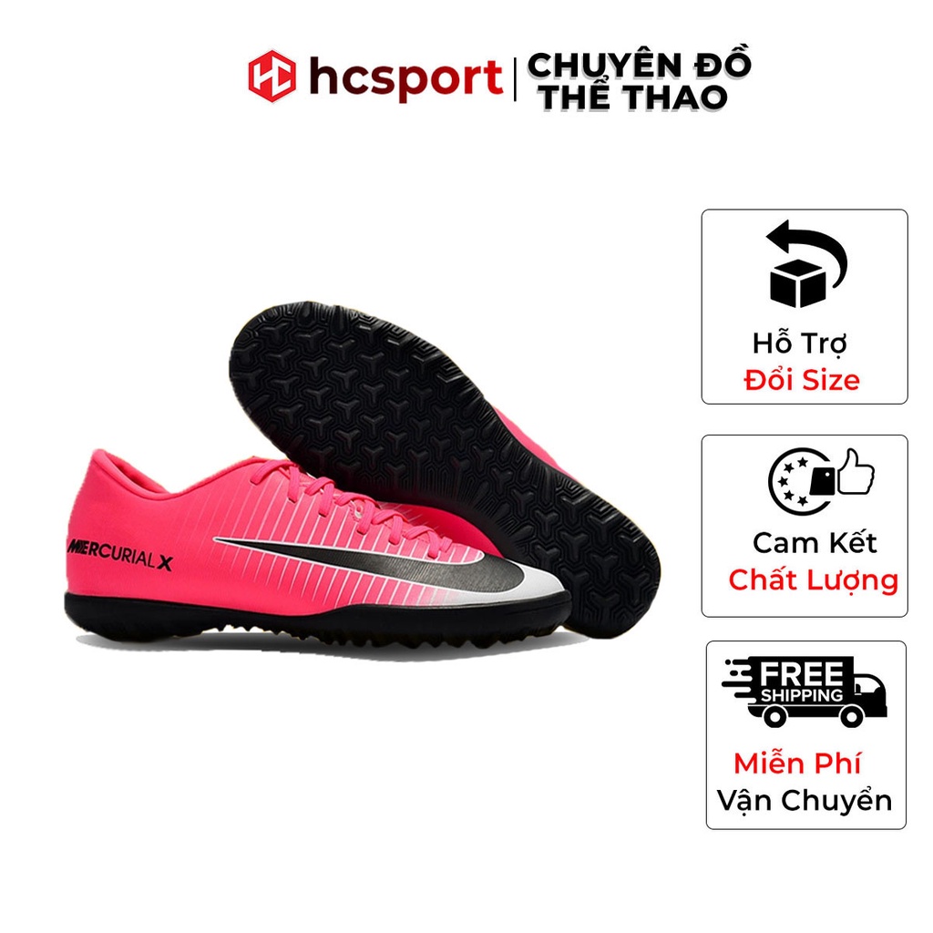 Giày Bóng Đá Sân Cỏ Nhân Tạo Mercurial Vic 6 Lưỡi Gà Liền Các Màu TF + Tặng Túi Rút - [HCSPORT]