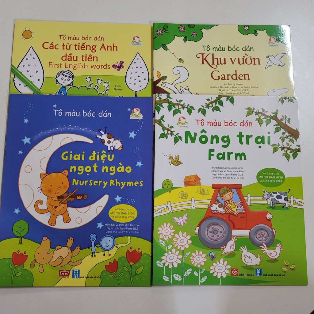 Sách - Tô Màu Bóc Dán - Cho bé từ 2 tuổi